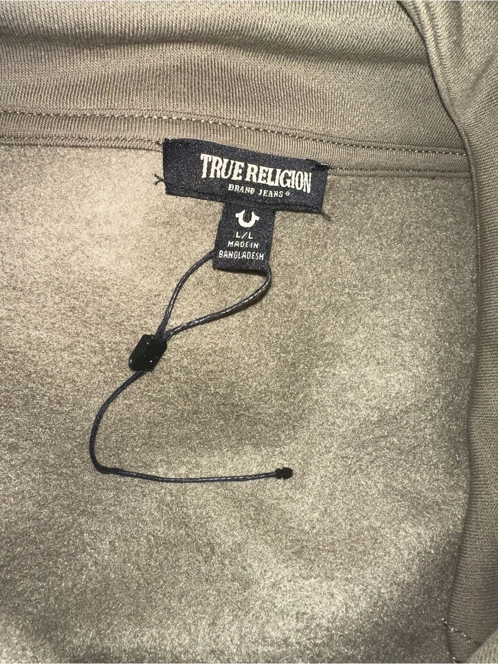 New without tag True Religion Men’s Quarter Zip Pullover Sweater sweatshirt Sz L